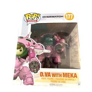 Funko Pop! Overwatch #177 D.Va w/ Pink Meka 6 Inch Super Stylized Protector 2017